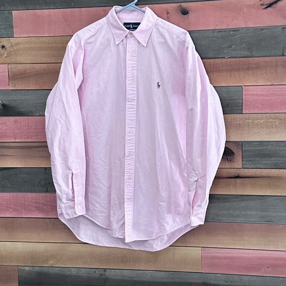 Ralph Lauren Pink Yarmouth Cotton Button Down